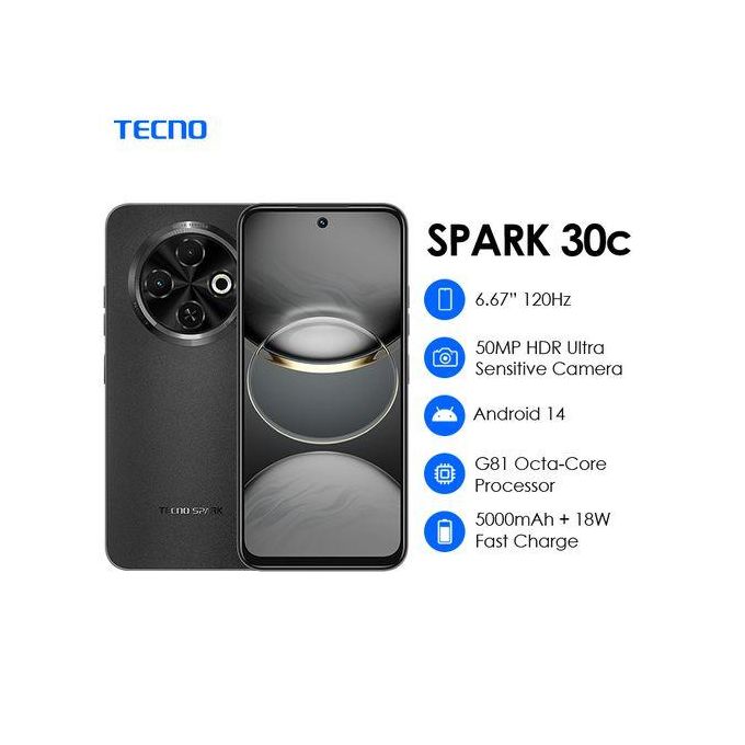 TECNO SPARK 30C - Smartphone 6.67’’ 120Hz, Batterie 5000mAh,